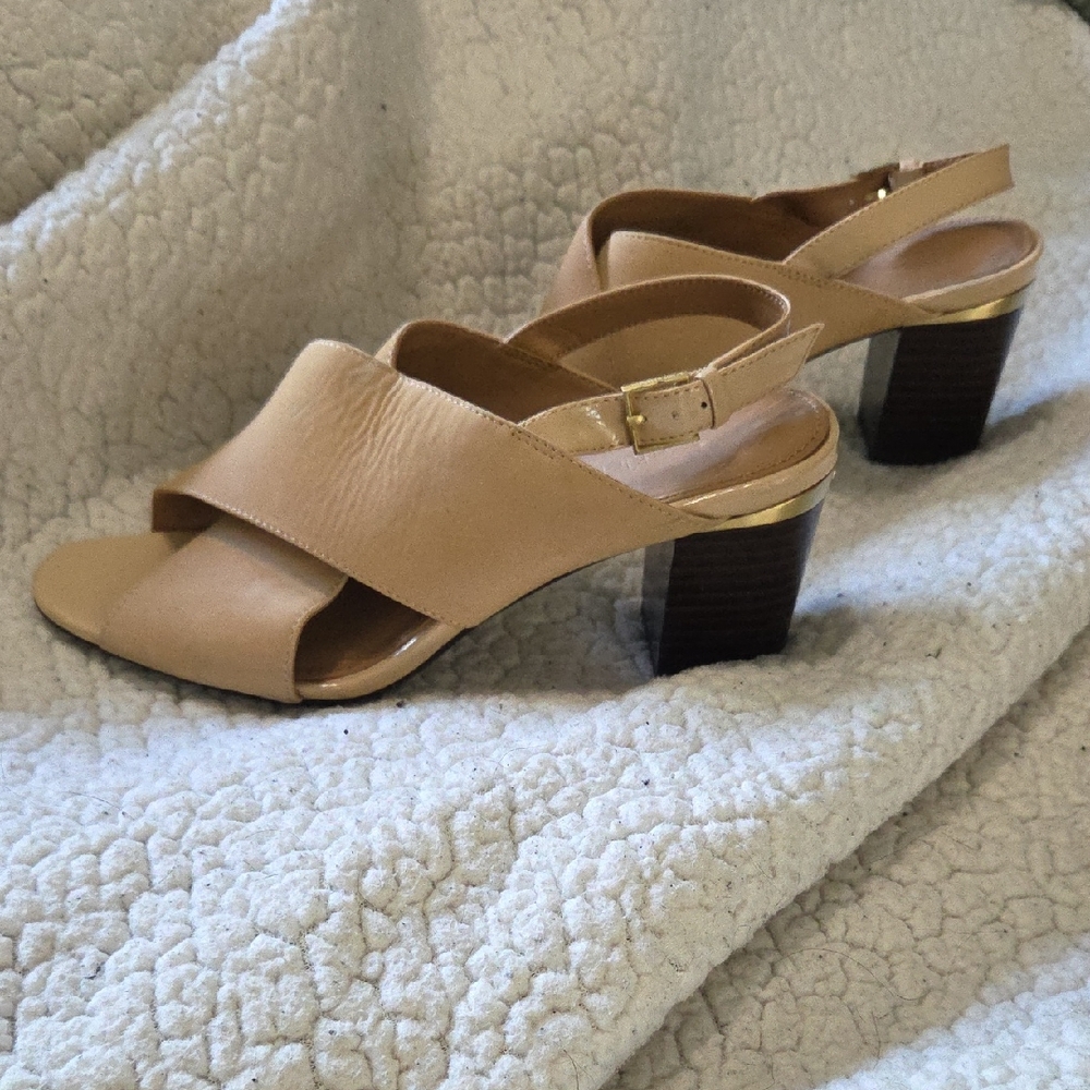 Calvin Klein Collection Tan Heeled Sandals